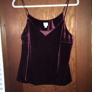 A New Day...NWOT Velour Cami Top